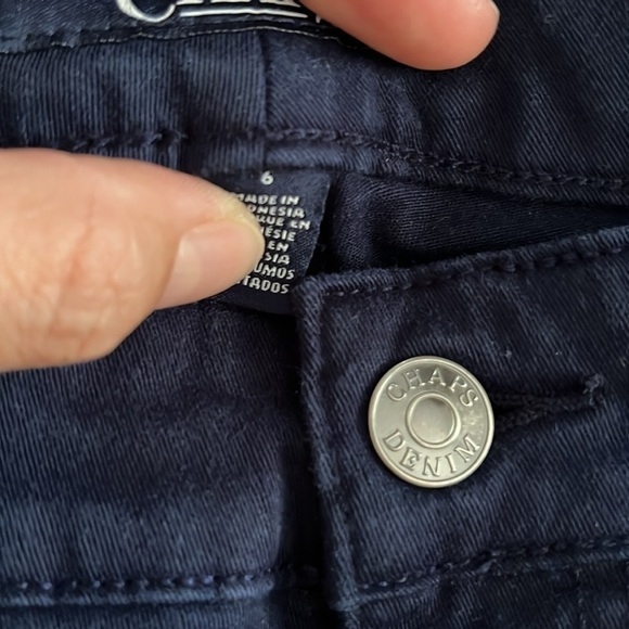 CHAPS Blue Ankle Cropped Capris Classic Style, Women’s Sz 6 - Picture 8 of 12